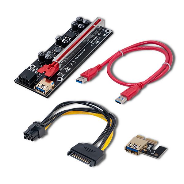 Qoltec Riser PCI-E 1x - 16x | USB 3.0 | ver. 009S Plus | SATA / PCI-E 6 pin zdjęcie 6
