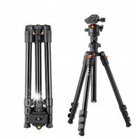 STATYW TRIPOD DO APARATU FOTOGRAFICZNY + Głowica 3D uchwyt na telefon K&F