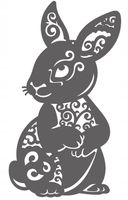 Zawieszka ażur Zajączek WIELKANOC ozdoba święta