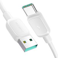 kabel przewód multi-color series a14 usb-a - usb-c 3a 1.2 m - biały