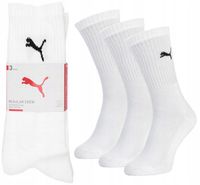 PUMA PREMIUM REGULAR CREW SKARPETY DŁUGIE BIAŁE 3-PAK 35/38