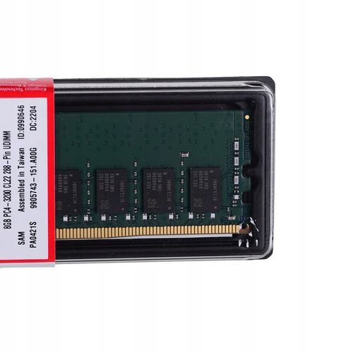 Pamięć DDR4 Kingston ValueRAM 8GB (1x8GB) 3200MHz CL22 1.2V na Arena.pl