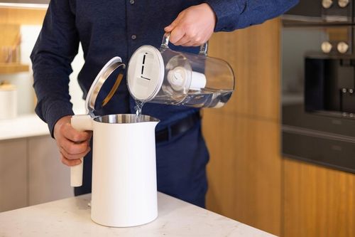 Dzbanek filtrujący szklany Wessper D2 BOROSILICATE 3l biały + filtr do na Arena.pl