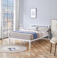 łóżko metalowe lm2-fx 120x200 białe