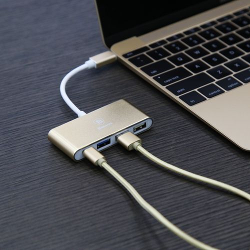 BASEUS Adapter USB-C USB 2.0 3.0 HUB MacBook 12 Pro na Arena.pl