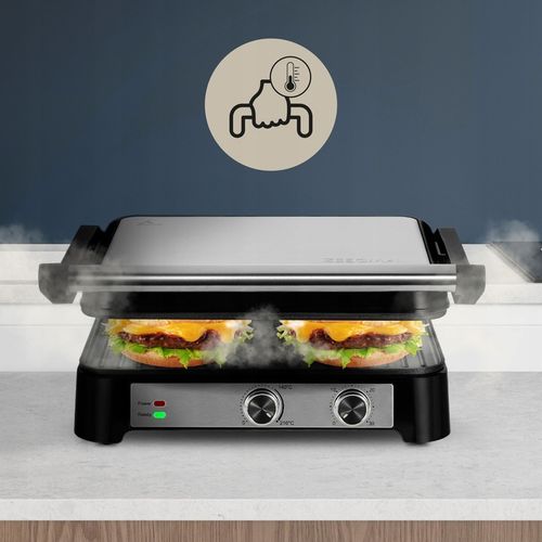 Grill elektryczny Kontaktowy OPIEKACZ Kanapek Panini DUŻY 2000W TIMER na Arena.pl