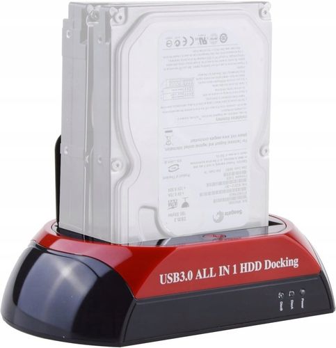 Stacja Dokująca dysków SATA HDD SSD USB 3.0 Klonowanie OTC 2,5 3.5 na Arena.pl