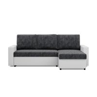 Narożnik uniwersalny, CAPERO, ekoskóra, plecionka, 231, biały| TYLETEGOTU