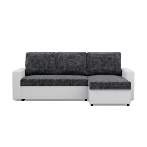 Narożnik uniwersalny, CAPERO, ekoskóra, plecionka, 231, biały| TYLETEGOTU na Arena.pl