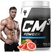 SUPER MOCNA KREATYNA Trec CM3 Powder 500g JABŁCZAN TRIKREATYNY SIŁA RZEŹBA