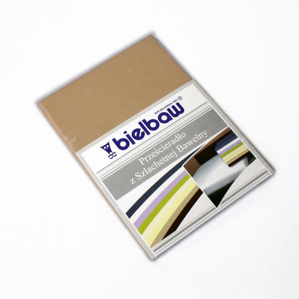 Prześcieradło Bawełniane 220x210 Bielbaw beżowe zdjęcie 2