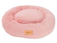 Przytulne włochate legowisko dla psa - Mimiko Pets Shaggy L 60cm różowe