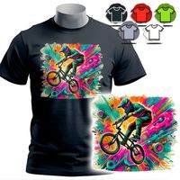 KOSZULKA T-SHIRT MĘSKI WZORY DO WYBORU - ROWERY BMX FAN - XS