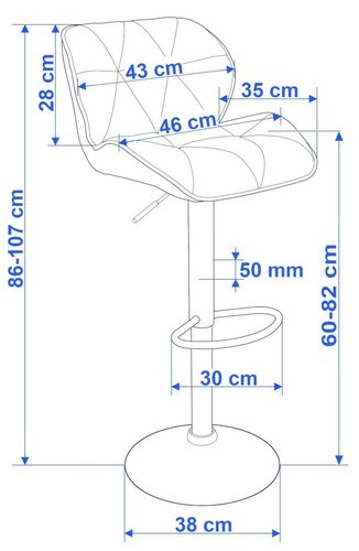 Hoker barowy Grappo Black czarny Velvet na Arena.pl