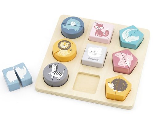 Viga 44012 PolarB Układanka 2w1 Puzzle - kształty na Arena.pl