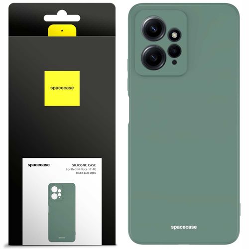 Spacecase Silicone Case Redmi Note 12 4G dark green na Arena.pl