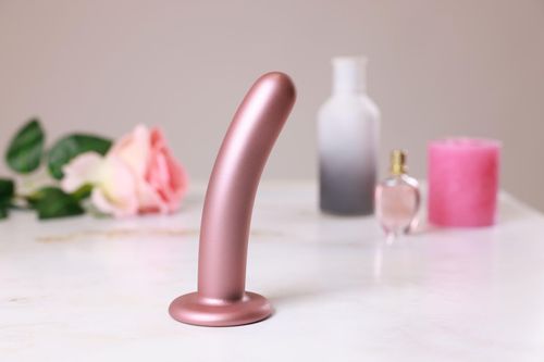 smooth silicone g-spot dildo - 6'' / 14,5 cm na Arena.pl