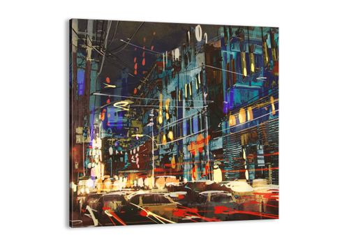 Obraz Na Płótnie - Miasto Centrum Auto - 60X60 Cm - Ac60X60-3787 na Arena.pl