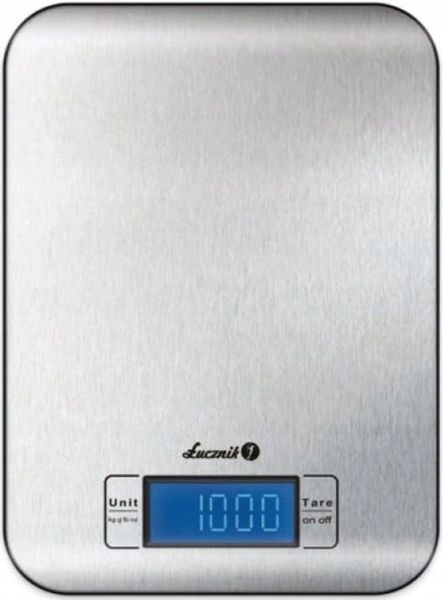 WAGA KUCHENNA ELEKTRONICZNA PRECYZYJNA CYFROWA PŁASKA LCD OD 1G DO 5KG INOX zdjęcie 1
