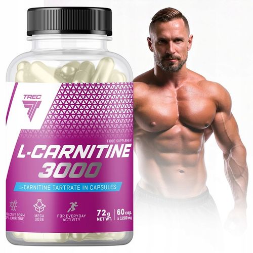 L-KARNITYNA MOCNY SPALACZ TŁUSZCZU 3000 60 kaps TREC L-Carnitine REDUKCJA na Arena.pl