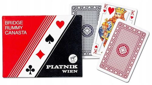 2 X KLASYCZNE KARTY DO GRY STANDARD PIATNIK LUXURY na Arena.pl