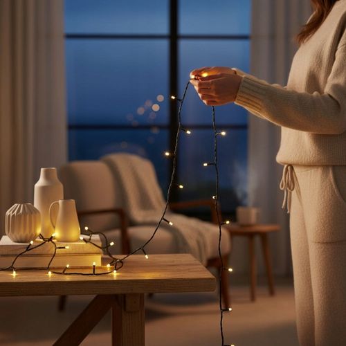 LAMPKI NA CHOINKĘ choinkowe 500 LED zewnętrzne wewnętrzne z funkcjami 40M na Arena.pl