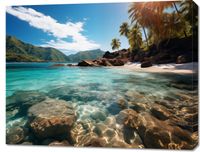 Obraz 90x70cm Odosobniony Raj