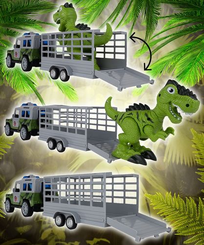 Auto z Napędem JEEP z Przyczepką i Dinozaurem na Arena.pl