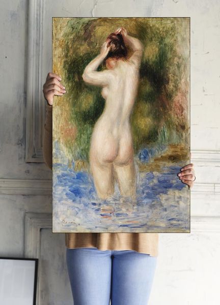 Bather, Pierre-Auguste Renoir - plakat 21x29,7 cm zdjęcie 3