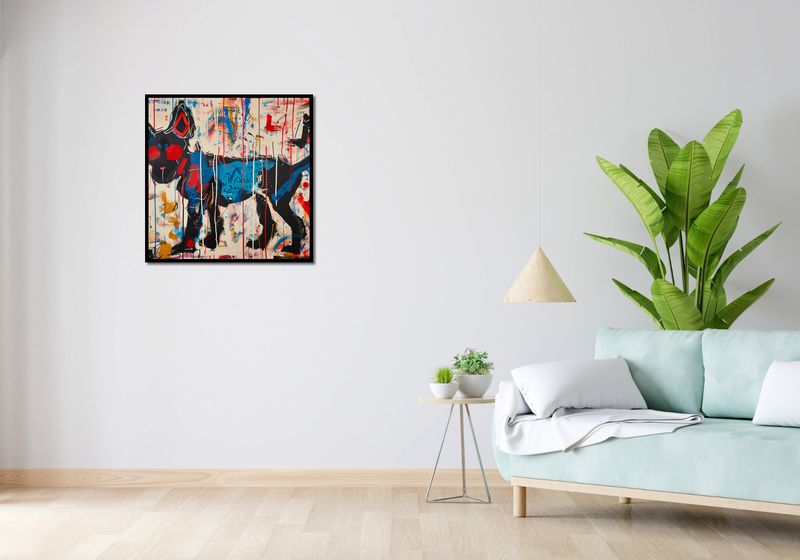 Plakat 70x70cm Miejski Pies zdjęcie 4