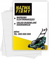 Ulotki A4 reklamowe firmowe 100szt dużo wzorów NAPRAWA ELEKTRONAZRĘDZI