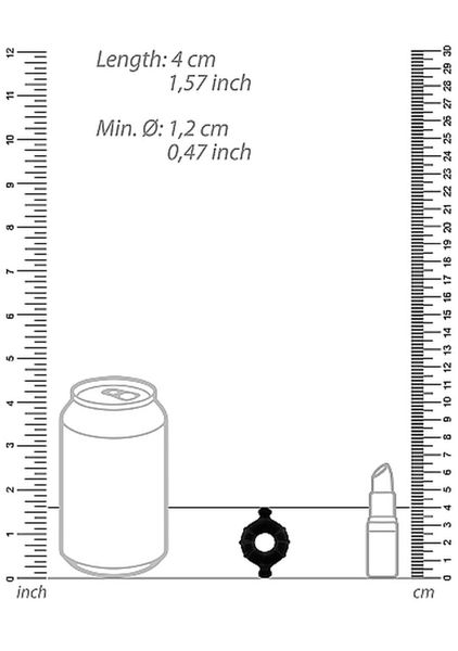 Gummy Ring - Medium - Black zdjęcie 4