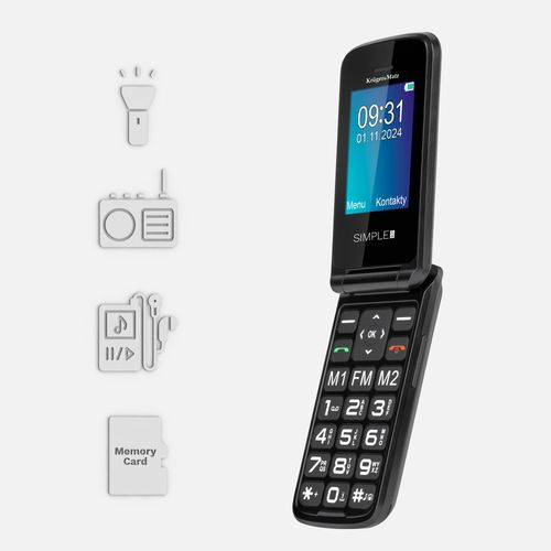 Telefon GSM dla seniora Kruger&Matz Simple 931 na Arena.pl