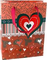 torebka z brokatem 12szt.  24x18cm | TO-185M