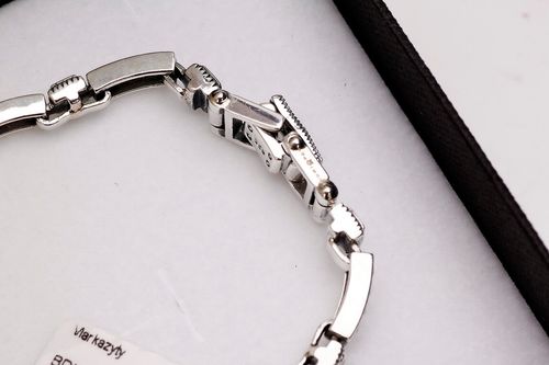 srebrna bransoletka z markazytami solidna - bdm3235 na Arena.pl