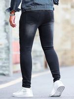 JEANSY MĘSKIE RURKI PODARTE SPRANE CZARNE SHEIN XL