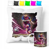 ZESTAW: KUBEK + POSZEWKA - LIONEL MESSI - PREZENT WIELE WZORÓW + IMIĘ