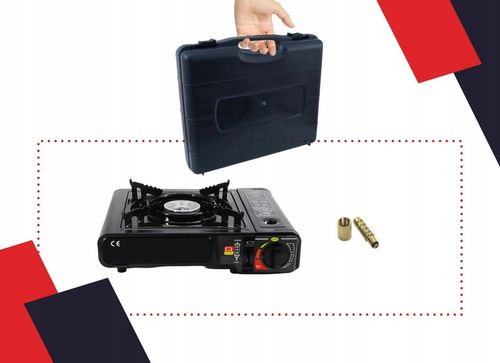 KUCHENKA GAZOWA TURYSTYCZNA 2w1 Z REDUKTOREM I WALIZKĄ + 6 KARTUSZE na Arena.pl