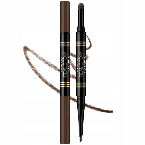Max Factor Real Brow Fill Shape Dwustronna Kredka Do Brwi 03 Medium Brown zdjęcie 1