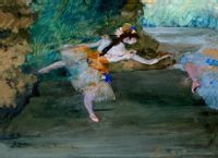 Dancer Onstage, Edgar Degas - plakat 100x70 cm