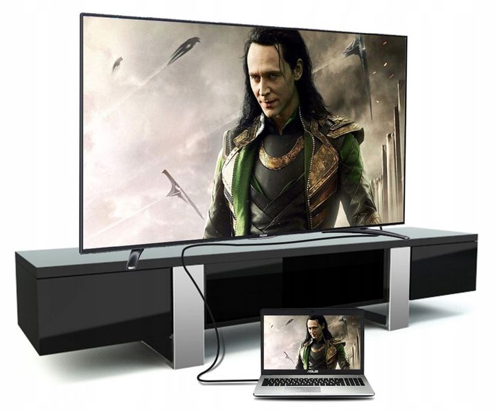 KABEL PRZEWÓD DISPLAYPORT USB-C TYP THUNDERBOLT MACBOOK PLECIONKA 8K 4K 2M zdjęcie 4