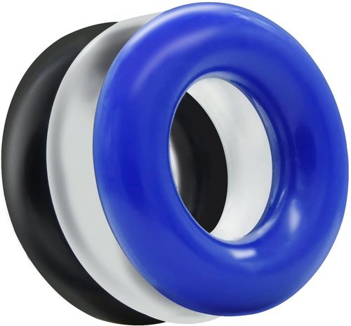 ring-donut cockring 3 pack-3 colors blue/clear/black na Arena.pl