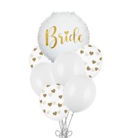 Zestaw balonów Bride wieczór panieński, złoty