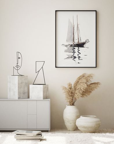 Plakat obraz żaglówka jacht 21x29,7 cm A4 na Arena.pl