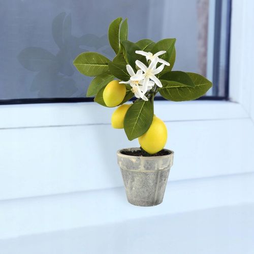 Sztuczne drzewko bonsai cytrynowe do dekoracji wnętrz i imprez na Arena.pl