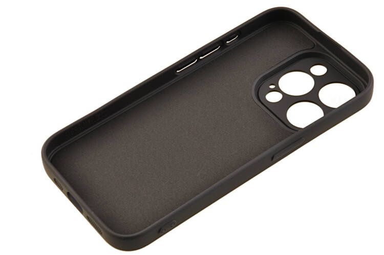 Etui silikonowe Tint do Apple iPhone 15 Pro czarny zdjęcie 3