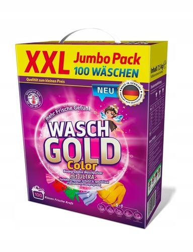 Proszek do prania Wasch Gold Color XXL Megapack do 100 prań 7,5 kg na Arena.pl