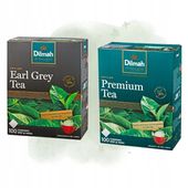Herbata Czarna Dilmah Earl Grey Tea + Premium Tea 2x100 Torebek