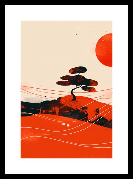 Plakat 40x60cm Czerwone Pustynne Pejzaże zdjęcie 3