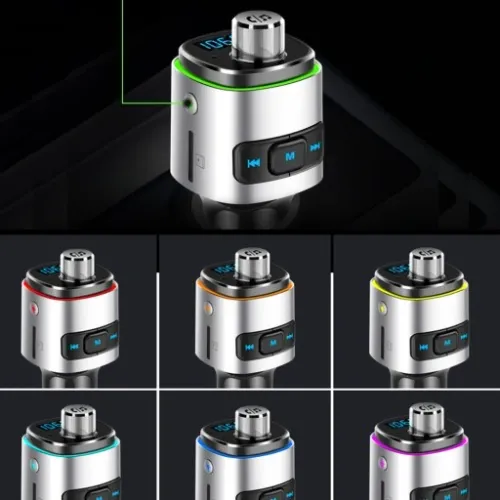 TRANSMITER FM BLUETOOTH ŁADOWARKA 2X USB SD QC 3.0 na Arena.pl